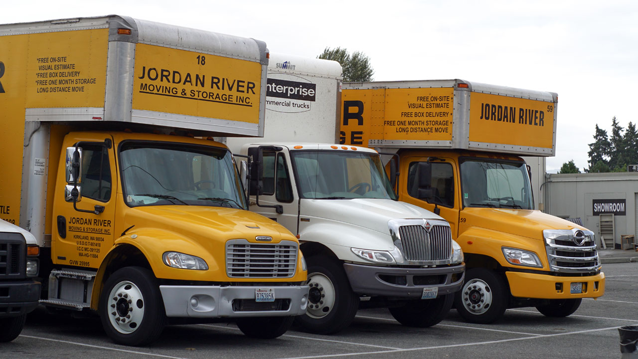 Jordan River Moving Services Trucks